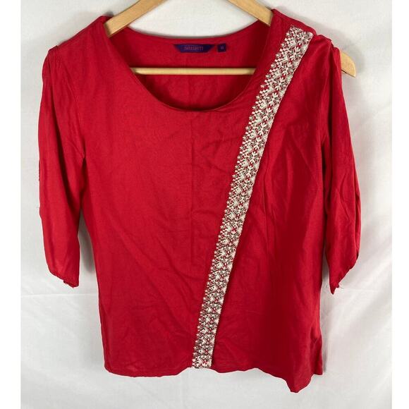 Srishti Embroidered Flap Front Top Size Medium - Picture 1 of 6